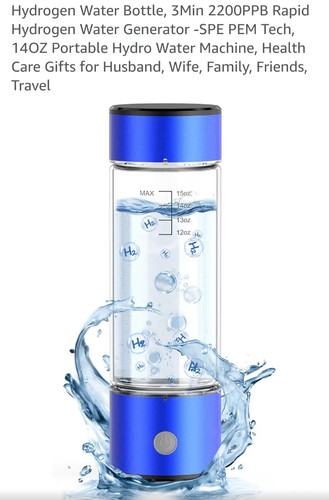 Hydrogen water bottle - bottle, portable