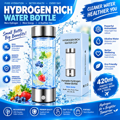 420ml hydrogen water - hydrogen, bottle